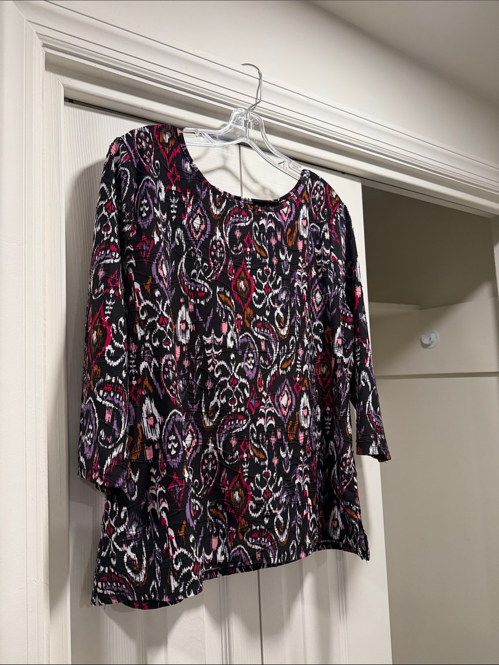 Emily Daniel’s - Women's Multicolor Patterned Blouse